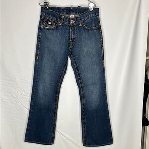 True Religion Blue Denim Jeans with Red Label